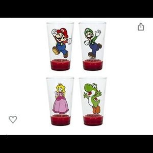 Super Mario glass set